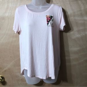 Size Medium Pink Hollister Tropical Tshirt